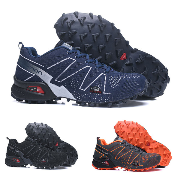 2019 New Designer Salomon 3.5 Mens Running Shoes Cheap Black Blue Orange Outdoor Jogging Walking Sports Trainer Athletic Shoe