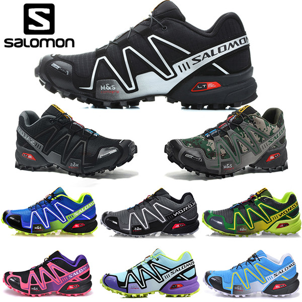 Salomon Speed Cross 3 CS Running Shoes Men Women SpeedCross Outdoor Walking Sneakers Black White Blue Red Designer Athletic Shoe Size 36-46