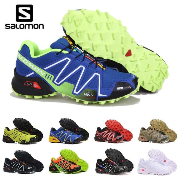 2019 Salomon Cross 3CS III Mens women running Shoes zapatos hombre Speed Sport Sneakers Men Black outdoor athletic Speedcross Solomon Shoe