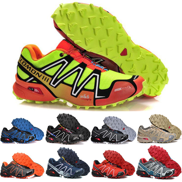 Salomon Camouflage Men Shoes zapatos hombre Speed Cross 3 CS III Sport Sneakers Men Speed cross Sod cross Solomon running Shoes