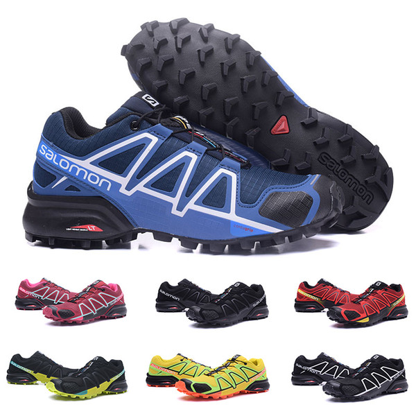 2019 New Cheap Salomon Speed Cross 4 CS IV Mens Running Shoes Top Quality Outdoor Jogging Walking Sneakers Athletic Men Women Shoe