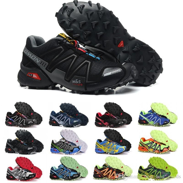 Salomon Speed Cross 3 CS Running Shoes Men Women SpeedCross Outdoor Hiking Sneakers Black White Red Mens Designer Athletic Sports Size 36-46