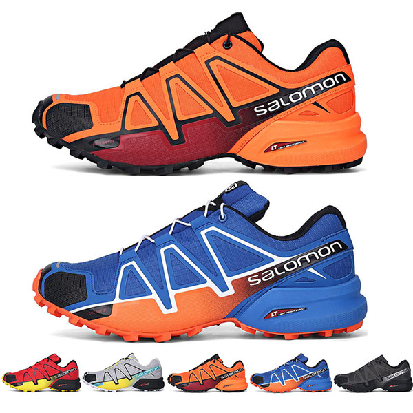 Salomon Speed Cross 4 IV CS black blue orange red Outdoor Shoes Breathable Man Athletics Mesh Fencing Shoes sports sneaker