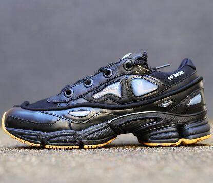 Raf Simons x Consortium Ozweego Night Marine Casual Running Shoes,Discount Cheap Trainers Training Sneakers,201Bunny Black Jogging Boots