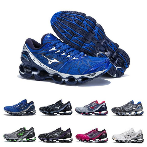 2019 Mizuno Wave Prophecy 7 Mens Designer Running Shoes Original Mizunos 7s Men Trainers Sports Sneakers Size 36-45 New Arrival