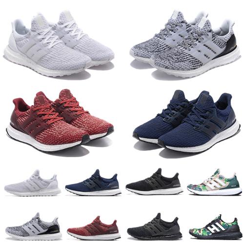 Ultra Boost 3.0 4.0 Men Women Running Shoes Primeknit Triple Black White Oreo grey Ultra Boosts ultraboost Sport Designer Training Sneakers