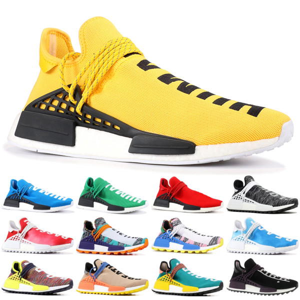 2019 NMD Human Race Pharrell Williams Hu trail NERD Men Women Running Shoes XR1 Black Nerd Designer Sneakers Sports Shoes With Box