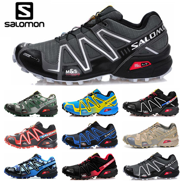 New Salomon Speed Cross 3 CS Mens Womens Running Shoes Outdoor Designer Shoes Black Green Red Blue Trainer Mens Sport Sneaker 36-46