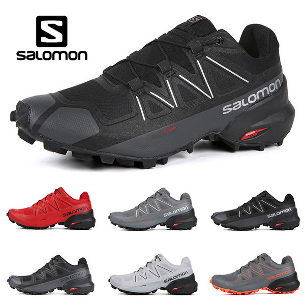 Original Salomon Speedcross 5 CS mens women Running Shoes black white mens trainers Waterproof Athletic sports Sneakers jogging hiking