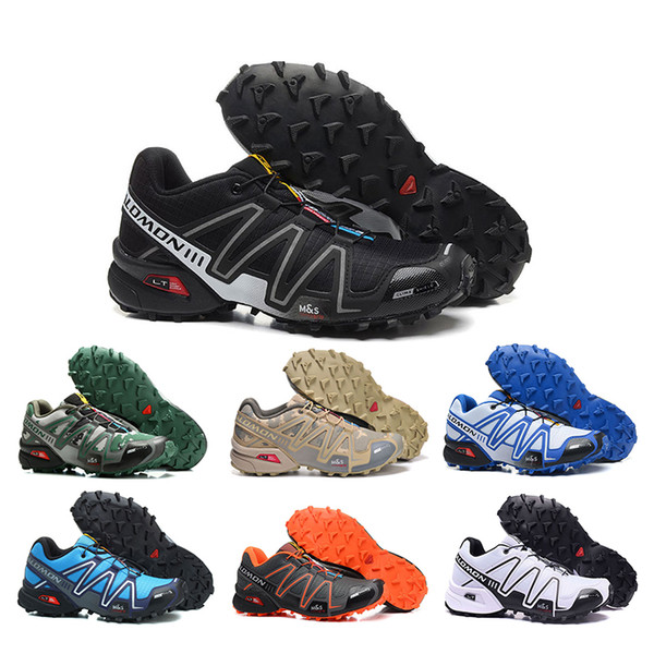 New Solomon zapatos hombre Speed Cross 3CS III Sport Sneakers Black White green red athletic Speedcross Fashion Running Shoes Size 40-46