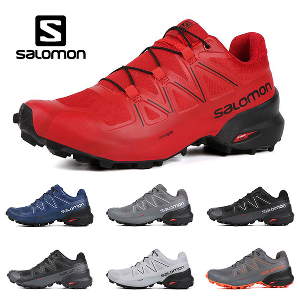 New Salomon Speedcross 5 CS mens women Running Shoes black white mens trainers Waterproof Athletic sports Sneakers jogging hiking