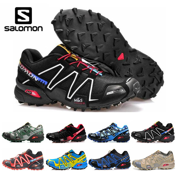 2019 Salomon Speed Cross 3 CS Mens Womens Running Shoes III Outdoor Designer Shoes Black Green Red Blue Trainer Mens Sport Sneaker 36-46