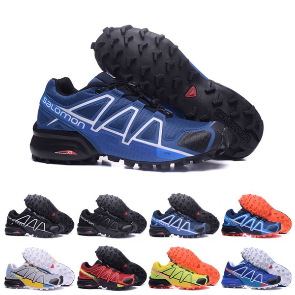 Salomon Speed Cross 4 IV CS black blue orange red Outdoor Shoes Breathable Man Athletics Mesh Fencing Shoes sports sneaker