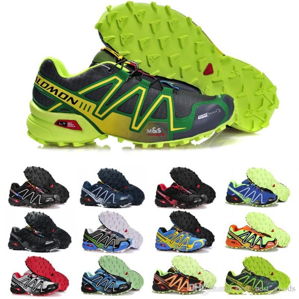 Salomon Speed Cross 3 CS Running Shoes Men Women SpeedCross Outdoor Hiking Sneaker Black White Blue Red Designer Trainer Shoe Size 36-46