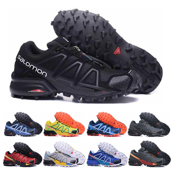 New Salomon Speed Cross 4 IV CS Running Shoes black blue orange red Outdoor Breathable Men Athletics Mesh Fencing Shoes sneakers 40-47