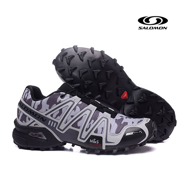 Wholesale Salomon III Speed cross 3 CS Running shoes Black Silver red Pink blue White SpeedCross 3s Hiking Athletic sports sneakers 36-41