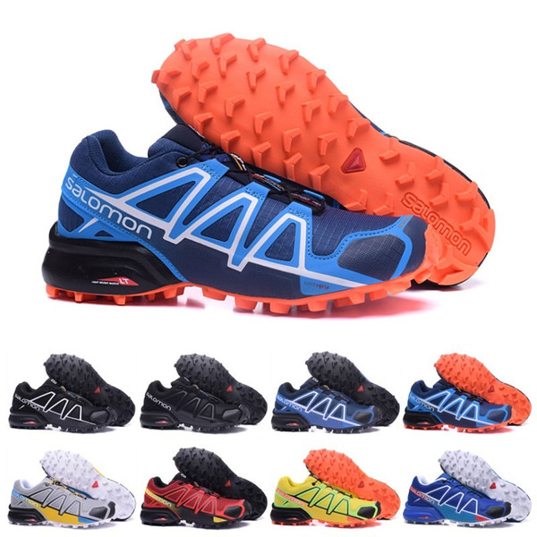 Salomon Speed Cross 4 IV CS black blue orange red Walking Shoes Breathable Man Athletics Mesh Jogging Shoes sports sneaker Running Shoes