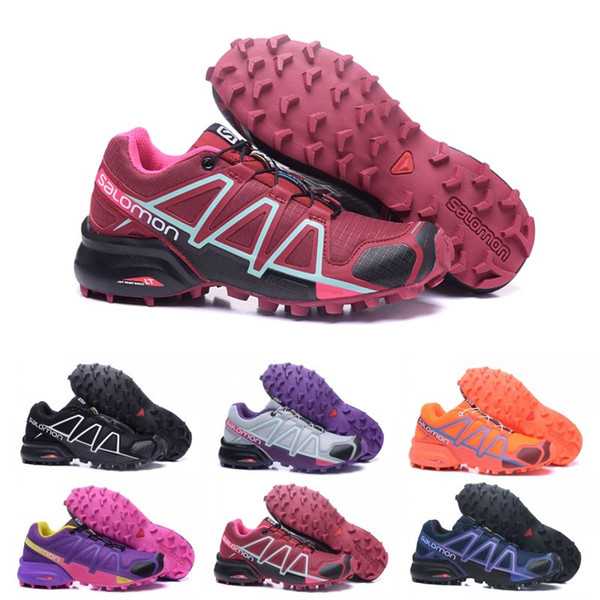 Salomon Speedcross 4 CS Athletic Outdoor Hiking Shoes Mens Women Speed Cross Running Sports Sneakers 36-46 Wholesale Drop Ship