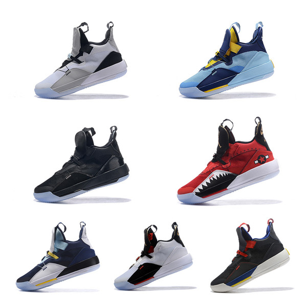 Jumpman XXXIII 33s Basketball Shoes For Mens 2019 Fashion 33 Red Black Blue Gray Trainers designer Sneakers Size Us7-12