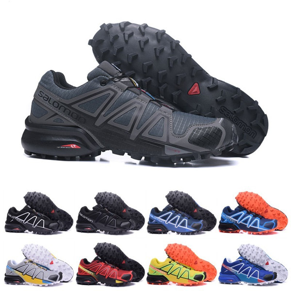 Salomon Speed Cross 4 IV CS black blue orange red Walking Shoes Breathable Man Athletics Mesh Fencing Shoes sports sneaker Running Shoes