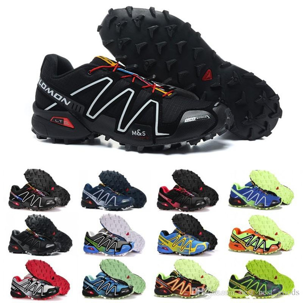 Salomon Speed Cross 3 CS Running Shoes Men Women SpeedCross Outdoor Walking Sneakers Black White Blue Red Designer Athletic Shoe Size 36-46