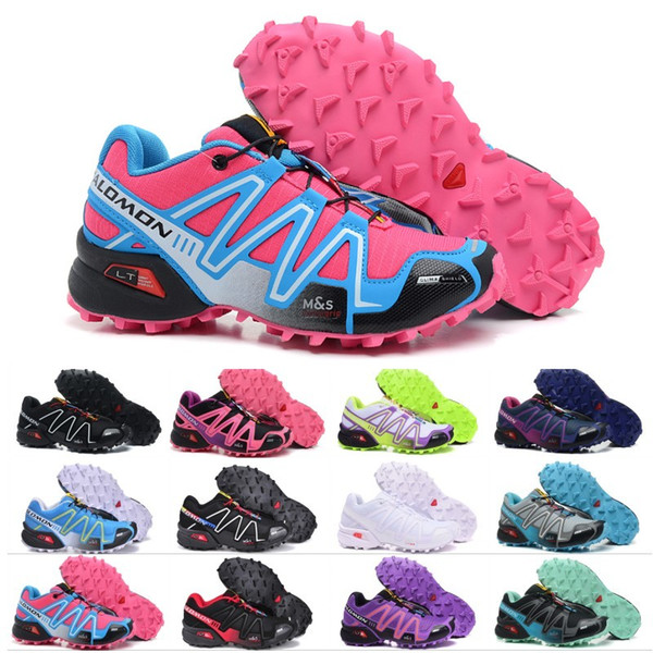 Salomon Speed Cross 3 CS Outdoor Hiking Shoes SpeedCross 3 Mens Women Athletics Running Sports Sneakers 36-46 Wholesale Drop Ship