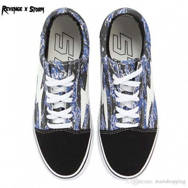 2018 New Athentic Vans ® Revenge X Storm Pop-up Store Old Skool Canvas Mens Designer Sports Running Shoes for Men Sneakers Casual Trainers