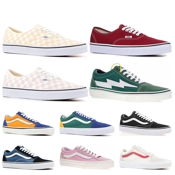 New Cheap Brand Vans old skool fear of god men women canvas sneakers classic black white YACHT CLUB red blue fashion skate casual shoes