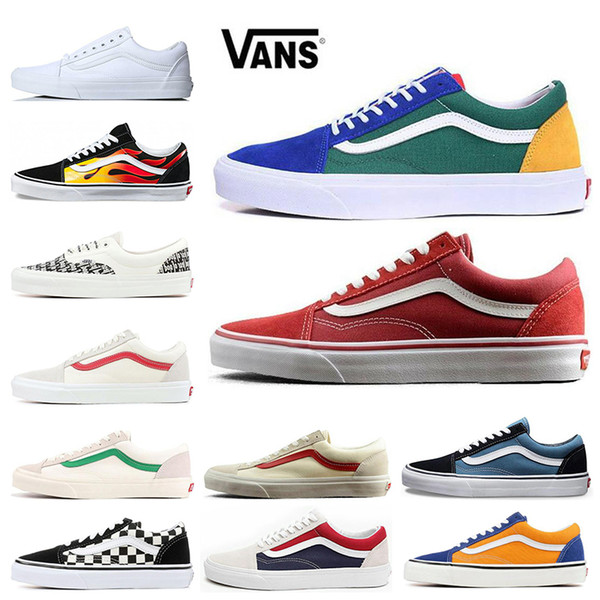 2019 VANS Fear of God Old Skool Authentic Canvas Skate Shoes Mens Women Casual Shoes Running Shoes Trainer Sports Sneakers EUR 36-44