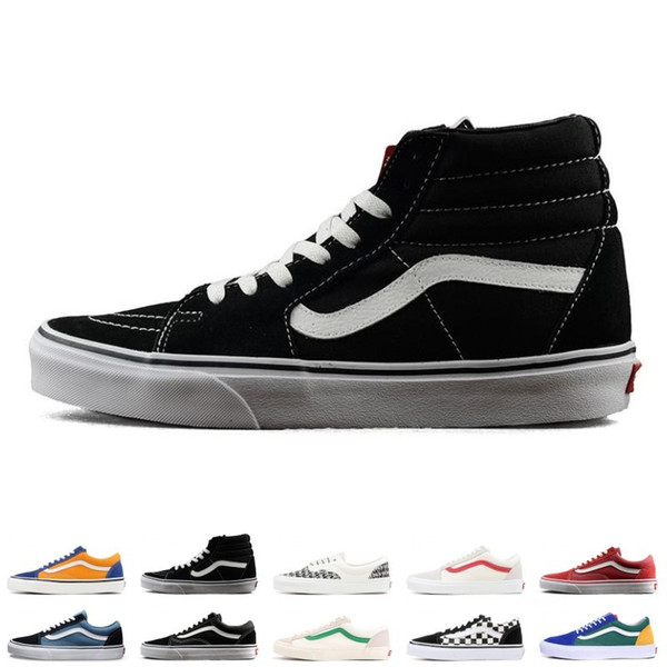 2019 Original YACHT CLUB Vans old skool FEAR OF GOD black white MARSHMALLOW green PRIMAR men women sneakers fashion skate casual shoes 36-44