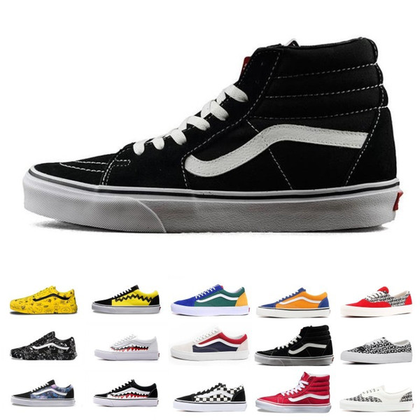 Fashion YACHT CLUB Vans old skool FEAR OF GOD black white MARSHMALLOW green PRIMAR men women sneakers fashion skate casual shoes 36-44