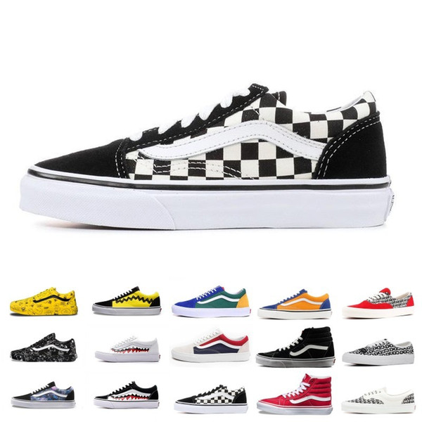 Freeshipping YACHT CLUB Vans old skool FEAR OF GOD black white MARSHMALLOW green 36 DX PRIMAR men women sneakers fashion skate casual shoes