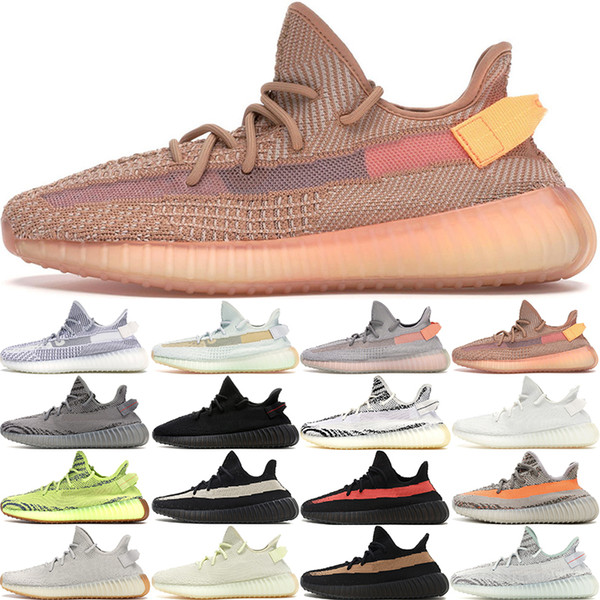 Kanye West V2 True Form Clay Static Men Women Running Shoes Zebra Beluga 2.0 Butter Sesame Bred Black Athletics Sneakers 5-13