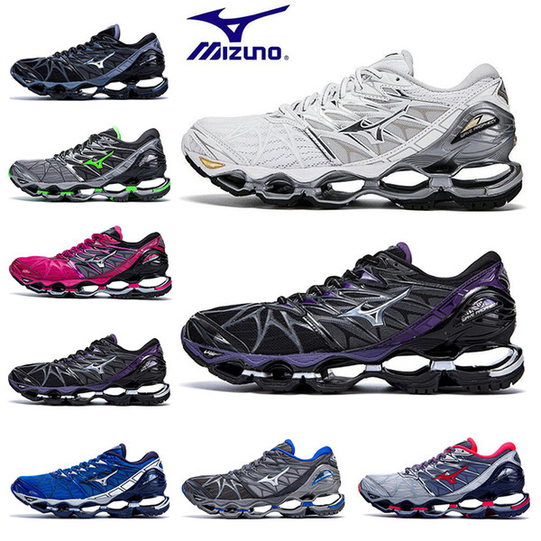 Hot Mizuno Wave Prophecy 7 Mens Designer Running Shoes Original Outdoor Cushioning Mens Trainers Sports Sneakers Size 36-45