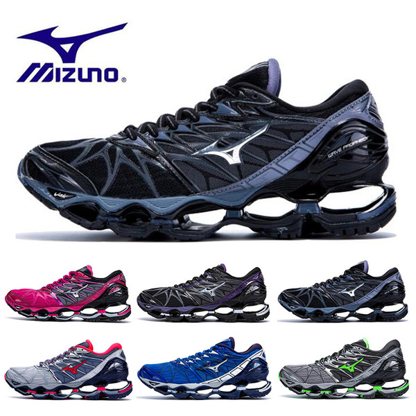 New Original Mizuno Wave Prophecy 7 Mens Designer Running Shoes Original Outdoor Cushioning Mens Trainers Sports Sneakers Size 36-45