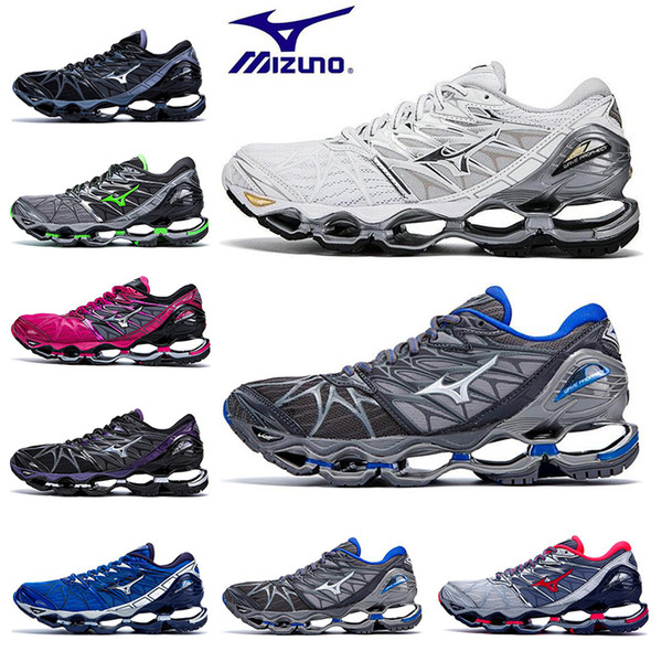 New Mizuno Wave Prophecy 7 Mens Designer Running Shoes Original Outdoor Cushioning Mens Trainers Sports Sneakers EUR 36-45