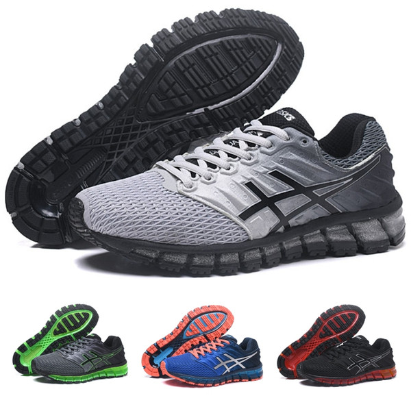 2018 Asics Gel-Quantum 360 II New design Gray White Black Mens Cushion Running Shoes Original 2 2s Best Quality Athletic Sneakers