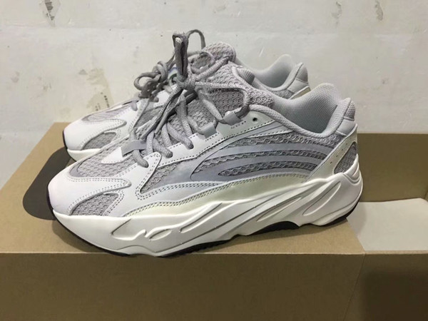 350 V2 static 700 350 Running shoe BB1826 Beluga Big size 36-48 Kanye West V2 Running Shoes with Box Receipt Socks Keychain