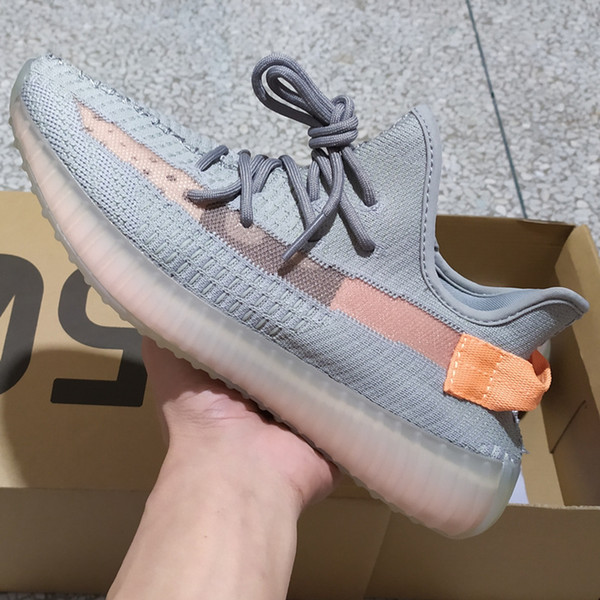 True Form Clay Hyperspace Static 350 V2 Designer Shoes Cream White Blue Tint Zebra Black Red Men Women Kanye West Running Shoes 36-48