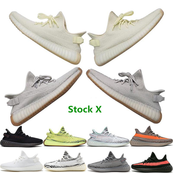 Best quality sneakers mens shoes with Stock X All Colors Static Butter Sesame Ice Yellow Blue Tint Designer Shoes