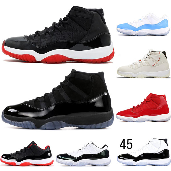 11 Concord 45 Men womens Trainers 11s Basketball Shoes Platinum Tint Space Jam Gym Red Win Like 96 XI Designer Sneakers Sport Shoes