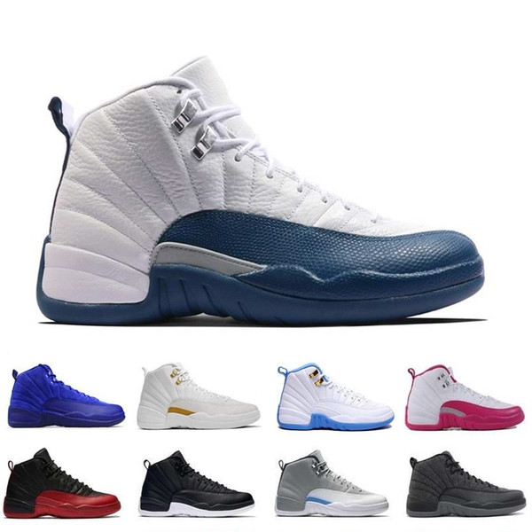 New 12 12s XII Basketball shoes men women ovo white TAXI Flu Game GS Barons Playoffs gym French blue Varsity red Sneakers