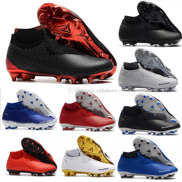 2018 New Arrival Phantom Vision Elite Soccer Shoes for Chaussures Super multicolor Men's Neymar TF VSN DF AG-PRO Football Boot Size 39-46