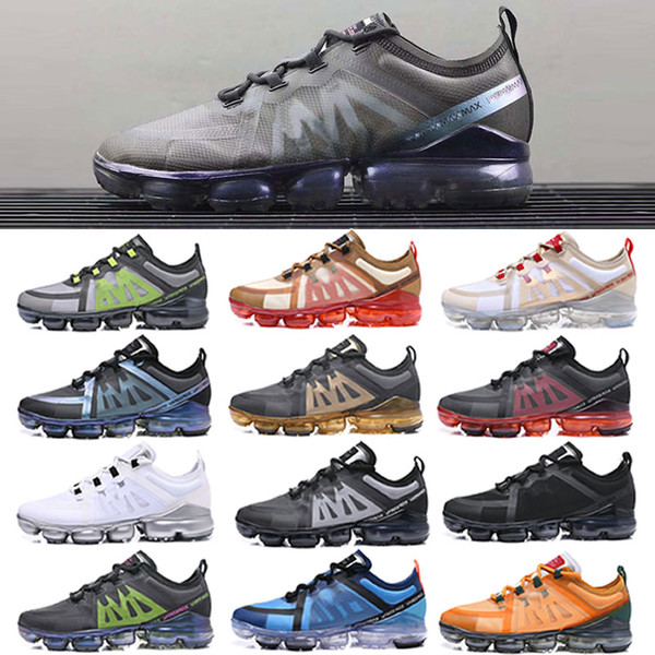 Newest Runner shoes cushion Mens Air shoes Gold Black White Green Outdoor Athletic Maxes running Trainer Vapors 2019 Designer Sneakers