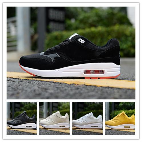 2019 87 running shoes mens designer shoes air luxury maxes leather black white women sneakers trainers hiking jogging athletic sports shoes