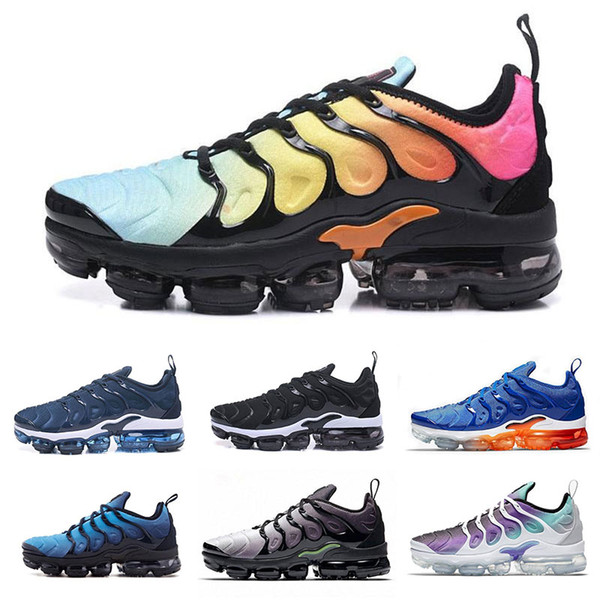 2019 Cheapest TN Plus Running Shoes Wholesale High Quality Mens Womens Black Red Designer Trainers Sports Sneakers Outdoor Big Order On sale