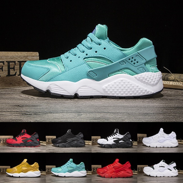 New Air Huarache I Running Shoes For Men Women,Green White Black Rose Gold Sneakers Triple Huaraches 1 Trainers huraches Sports Shoes 5.5-11