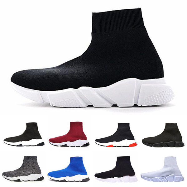 High Quality Luxury Sock Shoe Speed Trainer Running Sneakers Speed Trainer Sock Race Runners black Shoes men and women Sports Shoes 36-46