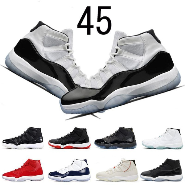 Concord 45 11 11s Basketball Shoes for mens Platinum Tint CAP AND GOWN ROSE GOLD GAMMA BLUE Bred men women sports sneakers