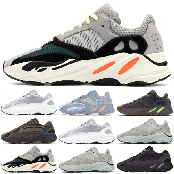 2019 Kanye 700 Wave Runner Running Shoes With Box Top Quality 700 V1 Inertia Salt V2 Static Geode Sport Men Designer Sneaker